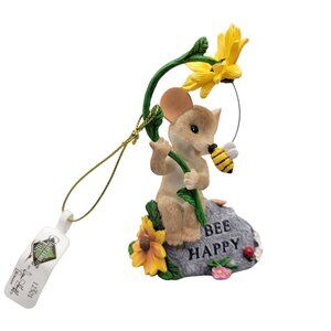 Charming Tails Figurine Bee Happy Sunflower Bee Roman